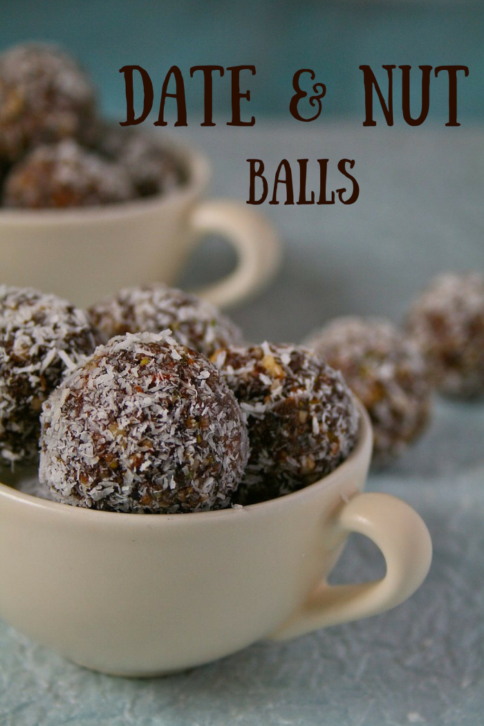 Date balls for snacking. 