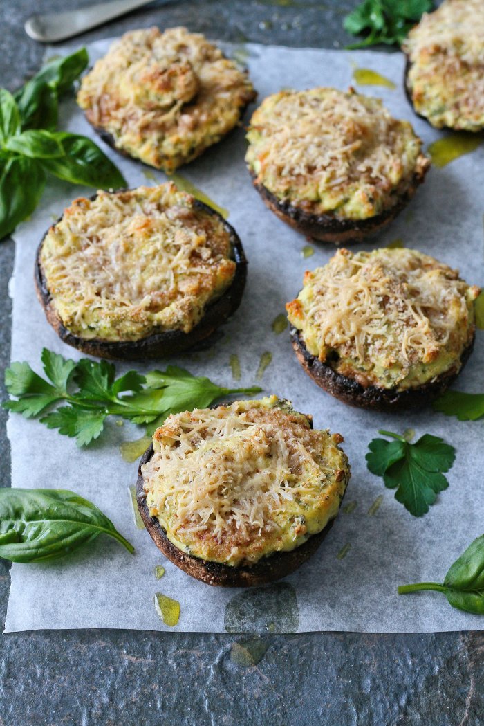 Stuffed mushrooms recipe with cream cheese and parmesan
