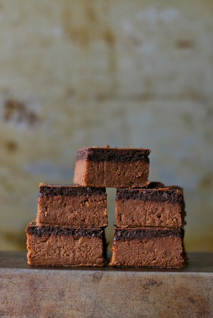 Chickpea and peanut butter fudge